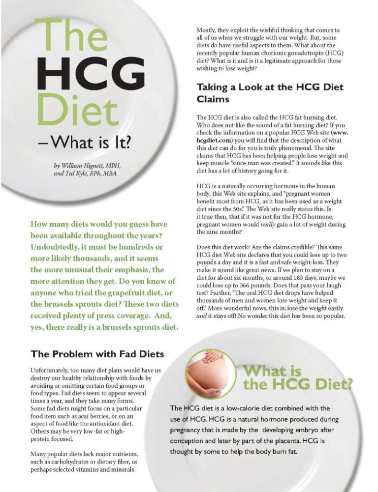 You are currently viewing Real HCG Diet Ingredient Information